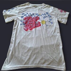 Graphic 'Keep It Real' White Short Sleeve Tee